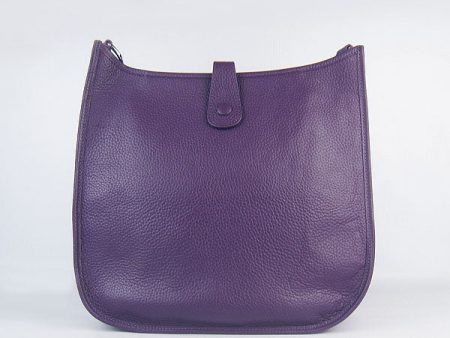 Hermes Evelyne I handbag H6309 purple silver Online Sale