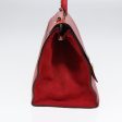 CELINE Trapeze Hand Bag Leather Suede 2way Red Gold 85397 Online