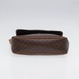 CELINE Macadam Canvas Shoulder Bag PVC Leather Brown yk14126 Supply