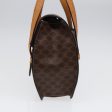 CELINE Macadam Canvas Hand Bag PVC Leather Brown Gold 87429 Sale