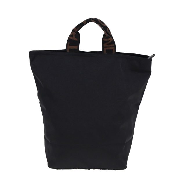 FENDI Tote Bag Canvas Black  ar11998 Online