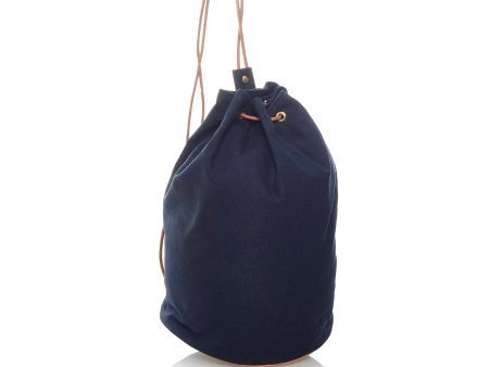 Hermes Polochon Mimile Canvas Backpack (SHG-32271) Fashion