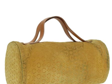 CELINE C Macadam Canvas Hand Bag Yellow Gold 88280 Supply