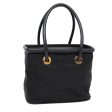 CELINE Hand Bag Nylon Black Gold 86721 Online Sale