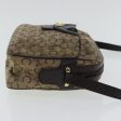 CELINE C Sulky Shoulder Bag Beige Dark Brown Gold bs19149 on Sale