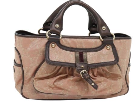 CELINE Macadam Canvas Boogie bag Hand Bag Pink Gold ep5744 For Cheap