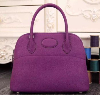 Hermes Bolide 31cm Togo Leather Purple Bag Online Hot Sale