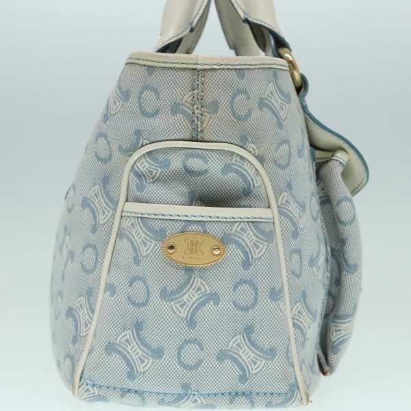 CELINE C Macadam Canvas Hand Bag Light Blue ep5994 For Discount