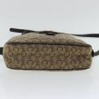 CELINE C Sulky Shoulder Bag Beige Dark Brown Gold bs19149 on Sale