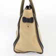 CELINE Luggage Medium Shopper Hand Bag Canvas Beige Gold ep5338 on Sale