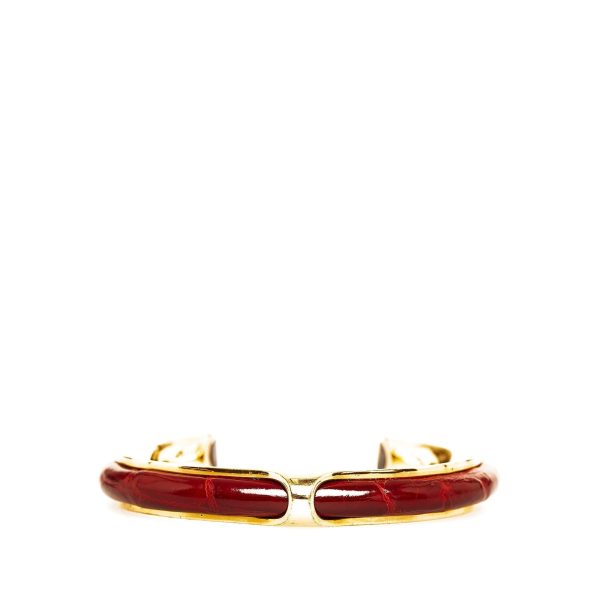 Hermes Printed Enamel Bangle (SHG-BozjXv) Discount