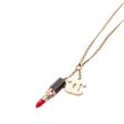 Chanel CC and Lipstick Pendant Necklace (29400) For Sale