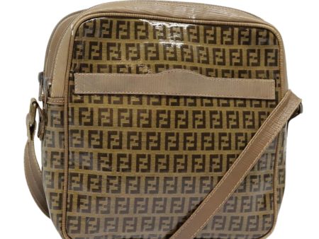 FENDI Zucchino Canvas Shoulder Bag Beige  mr470 Online