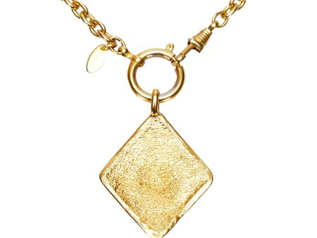 Chanel CC Diamond Shape Pendant Necklace (0SG6I9) Online Sale