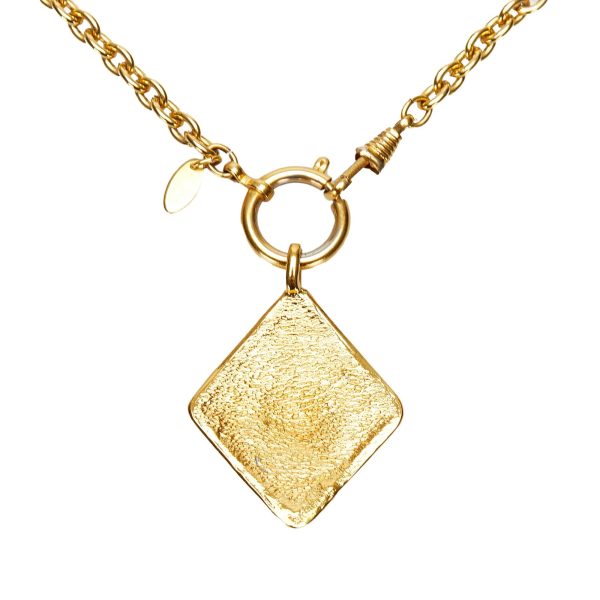 Chanel CC Diamond Shape Pendant Necklace (0SG6I9) Online Sale