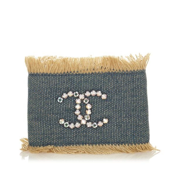 Chanel CC Denim Fringe Bracelet (26105) For Cheap