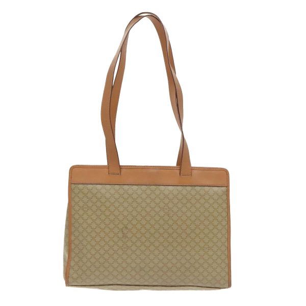 CELINE Macadam Canvas Tote Bag Coated Canvas Beige yk15545 Sale