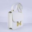 Hermes Constance Cowskin Leather Bag H017 white golden Online Hot Sale