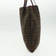 FENDI Zucca Canvas Tote Bag Wool Brown Black  ep6200 Cheap