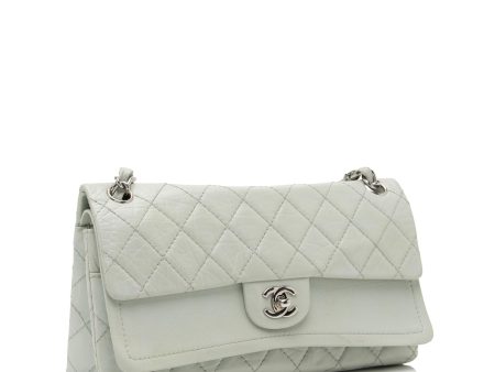 Chanel Aged Calfskin Long Medium Double Flap Bag (23512) Online Hot Sale