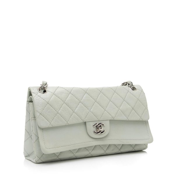 Chanel Aged Calfskin Long Medium Double Flap Bag (23512) Online Hot Sale