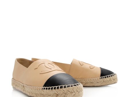 Chanel Lambskin CC Espadrilles - Size 9   39 (21440) Cheap