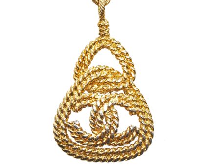 Chanel CC Mark Rope Triangle Necklace (J6Hpb7) For Cheap