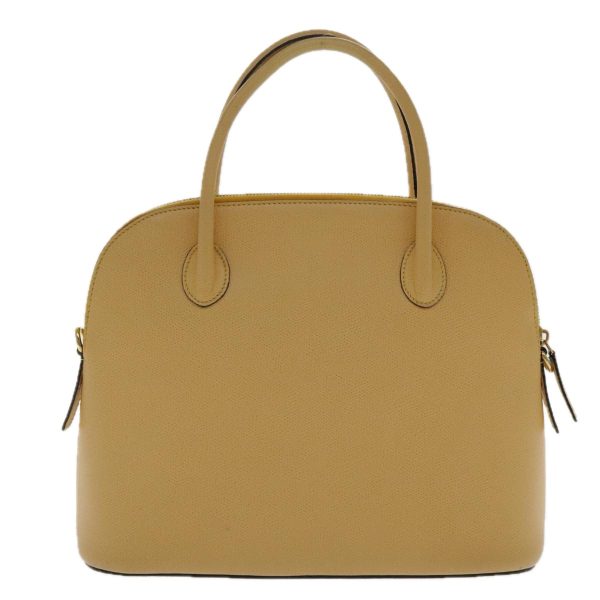 CELINE Hand Bag Leather Yellow Gold 94782 Online Hot Sale