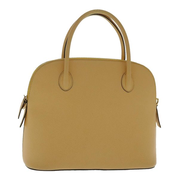 CELINE Hand Bag Leather Yellow Gold 94782 Online Hot Sale