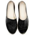 Chanel Lambskin CC Espadrilles - Size 7   37 (19084) Online Sale