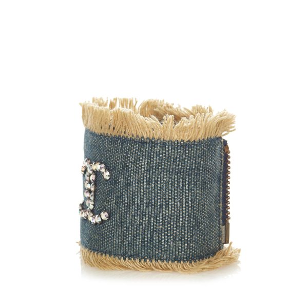 Chanel CC Denim Fringe Bracelet (26105) For Cheap