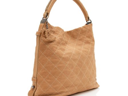 Chanel Aged Caviar Leather Boy Hobo (12818) Hot on Sale