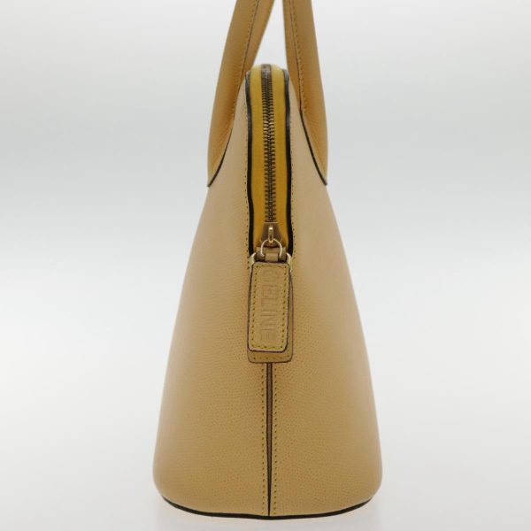 CELINE Hand Bag Leather Yellow Gold 94782 Online Hot Sale